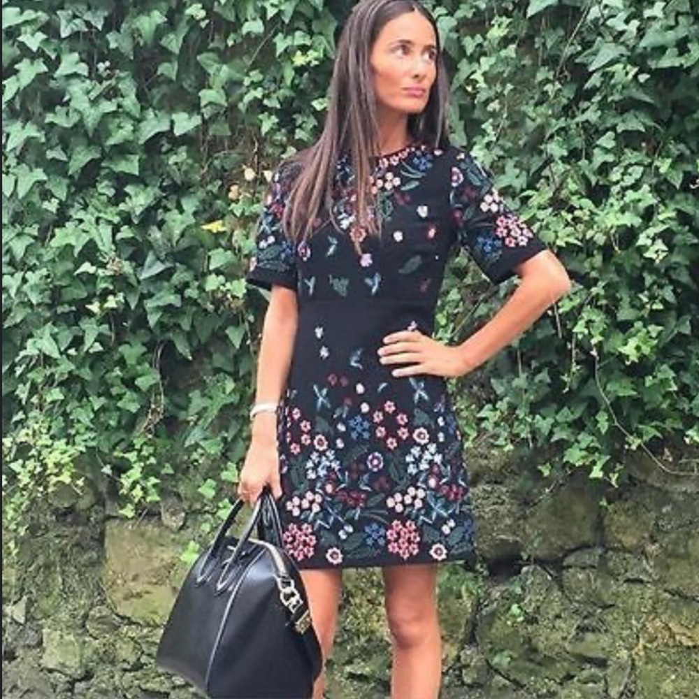 Zara floral mini dress